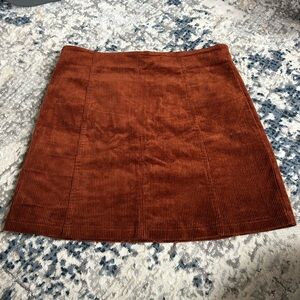 Miami Rust Corduroy Midi Skirt